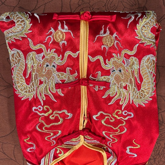 Bridegroom Chinese style set Dragon Embroidery suite - Picture 3 of 4